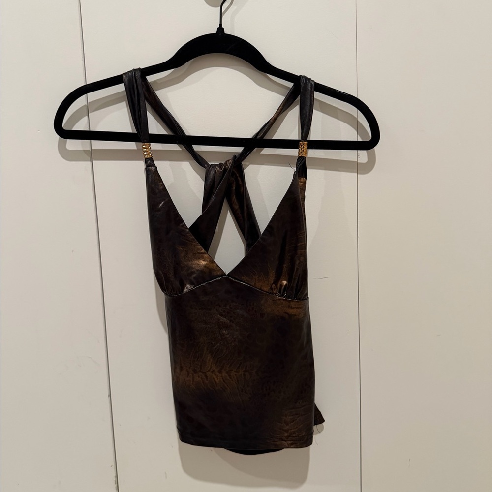 Elegant Brown Women's Top
